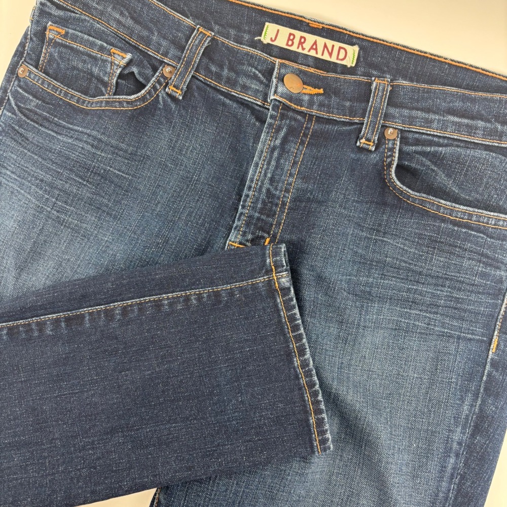 J Brand Slim Straight Tyler Jeans Mens 31 Dark Wash Designer Made in USA 811C012